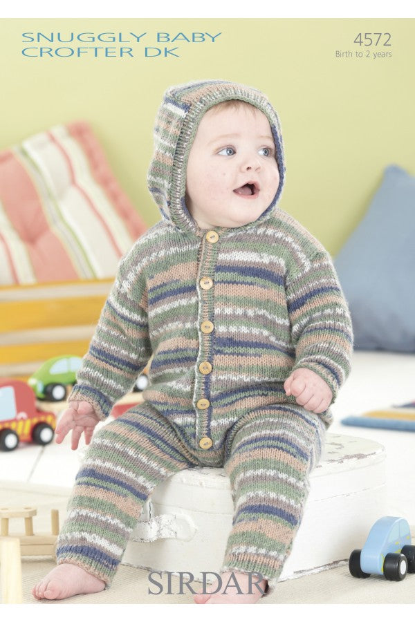 Leaflet 4572 - Sirdar Snuggly Baby Crofter DK onesie