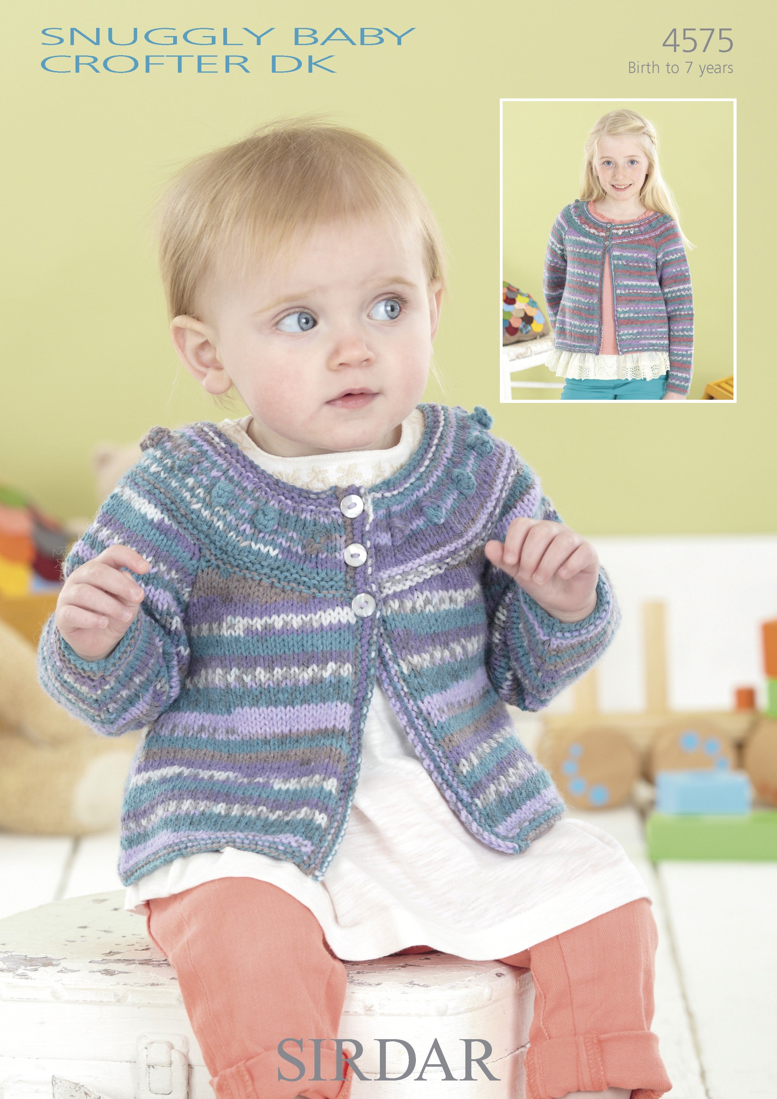 Leaflet 4575 - Sirdar Snuggly Baby Crofter DK Cardigan