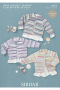 Leaflet 4619-Sirdar Snuggly Baby Crofter 4Ply Cardigans