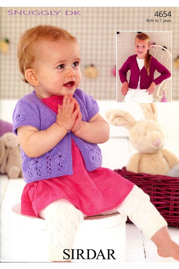 Leaflet 4654 - Sirdar Snuggly DK cardigan