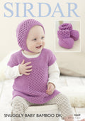 Leaflet 4669 - Sirdar DK dress, bonnet & bootees 