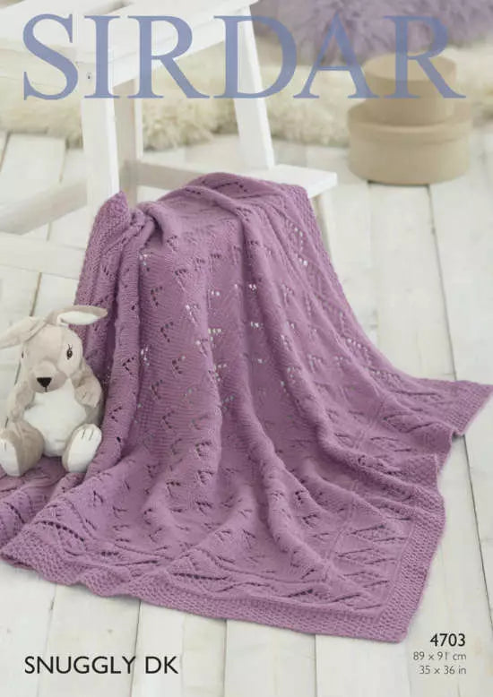 Leaflet 4703 - Sirdar Snuggly DK Blanket