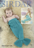 Leaflet 4708- Sirdar Snuggly DK mermaid tail snugglers
