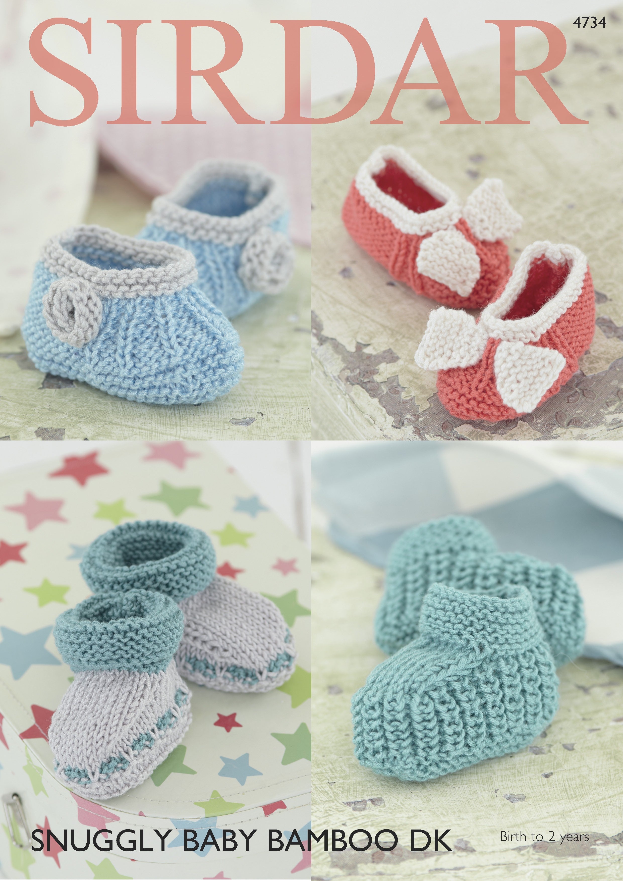 Leaflet 4734 - Sirdar DK bootees
