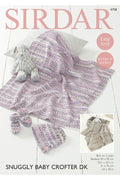 Leaflet 4758 - Sirdar Snuggly Baby Crofter DK blanket, hat & bootees
