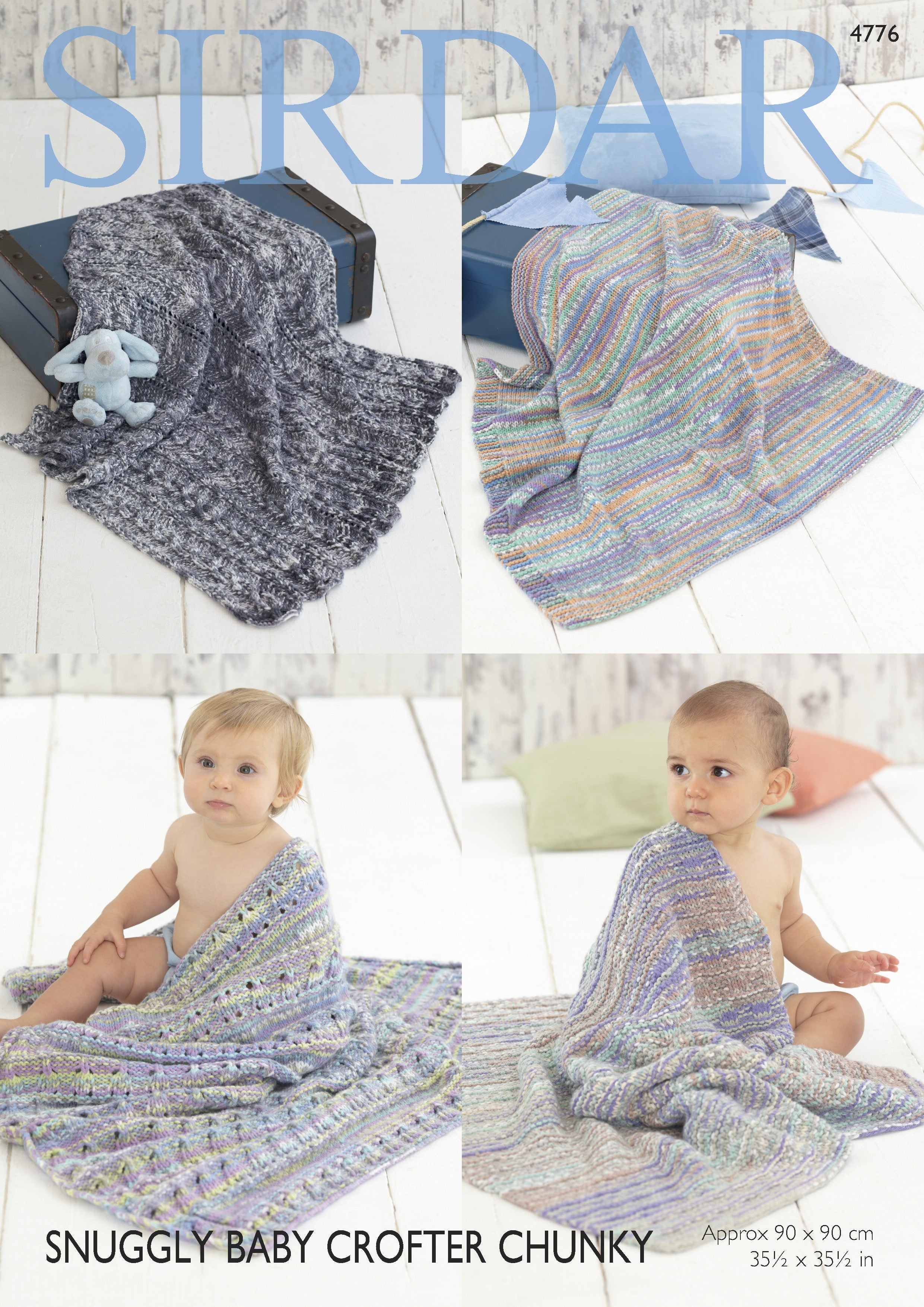 Leaflet 4776 - Sirdar Chunky blankets