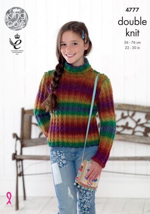 Leaflet 4777 - King Cole DK sweater & waistcoat