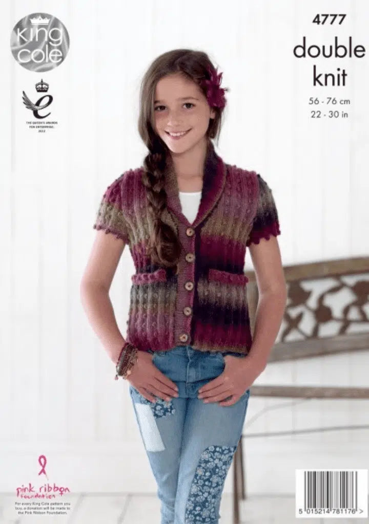 Leaflet 4777 - King Cole DK sweater & waistcoat