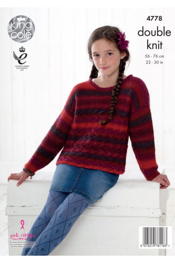 Leaflet 4778 - King Cole DK hoodie & jumper