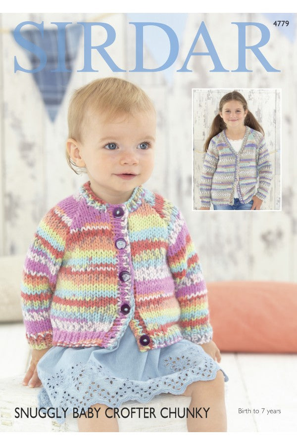 Leaflet 4779 - Sirdar Snuggly Baby Crofter Chunky cardigan