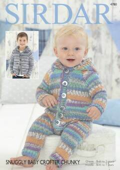 Leaflet 4780 - Sirdar Crofter Chunky Onesie & Hoodie