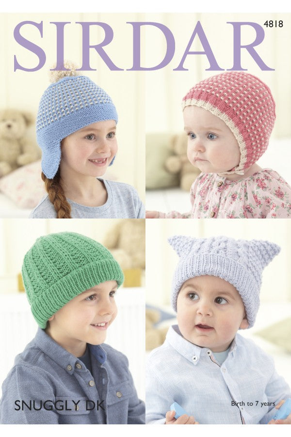 Leaflet 4818 - Sirdar DK Hats 0 - 7 years