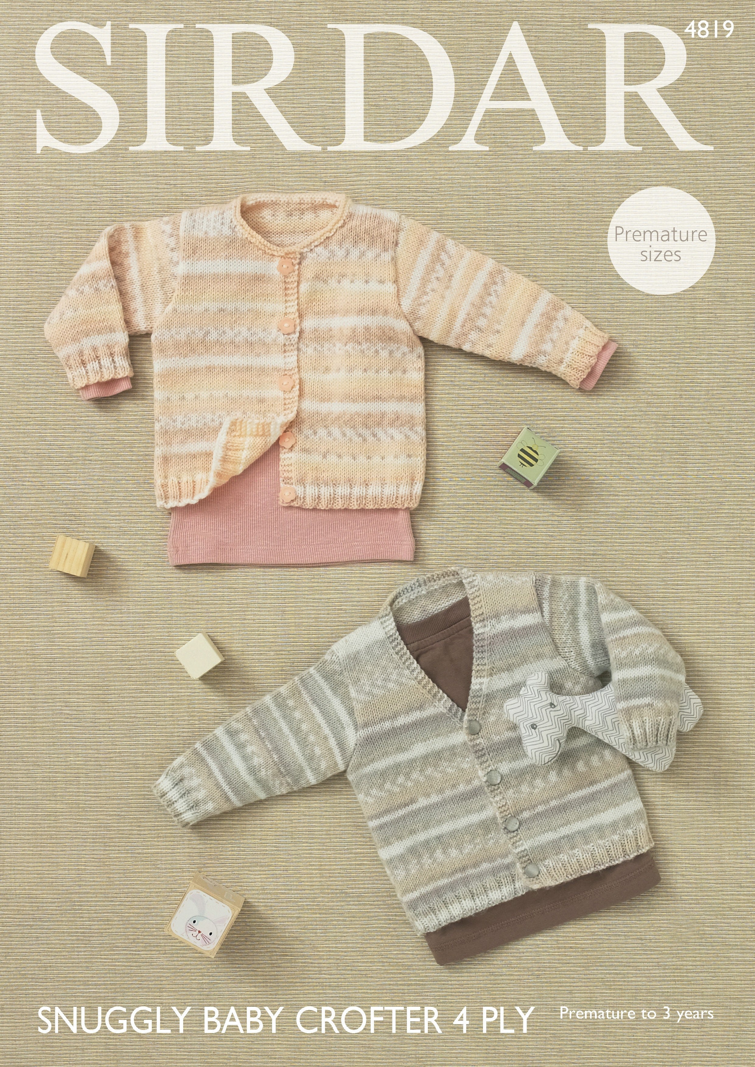 Leaflet 4819 - Sirdar 4 Ply cardigan