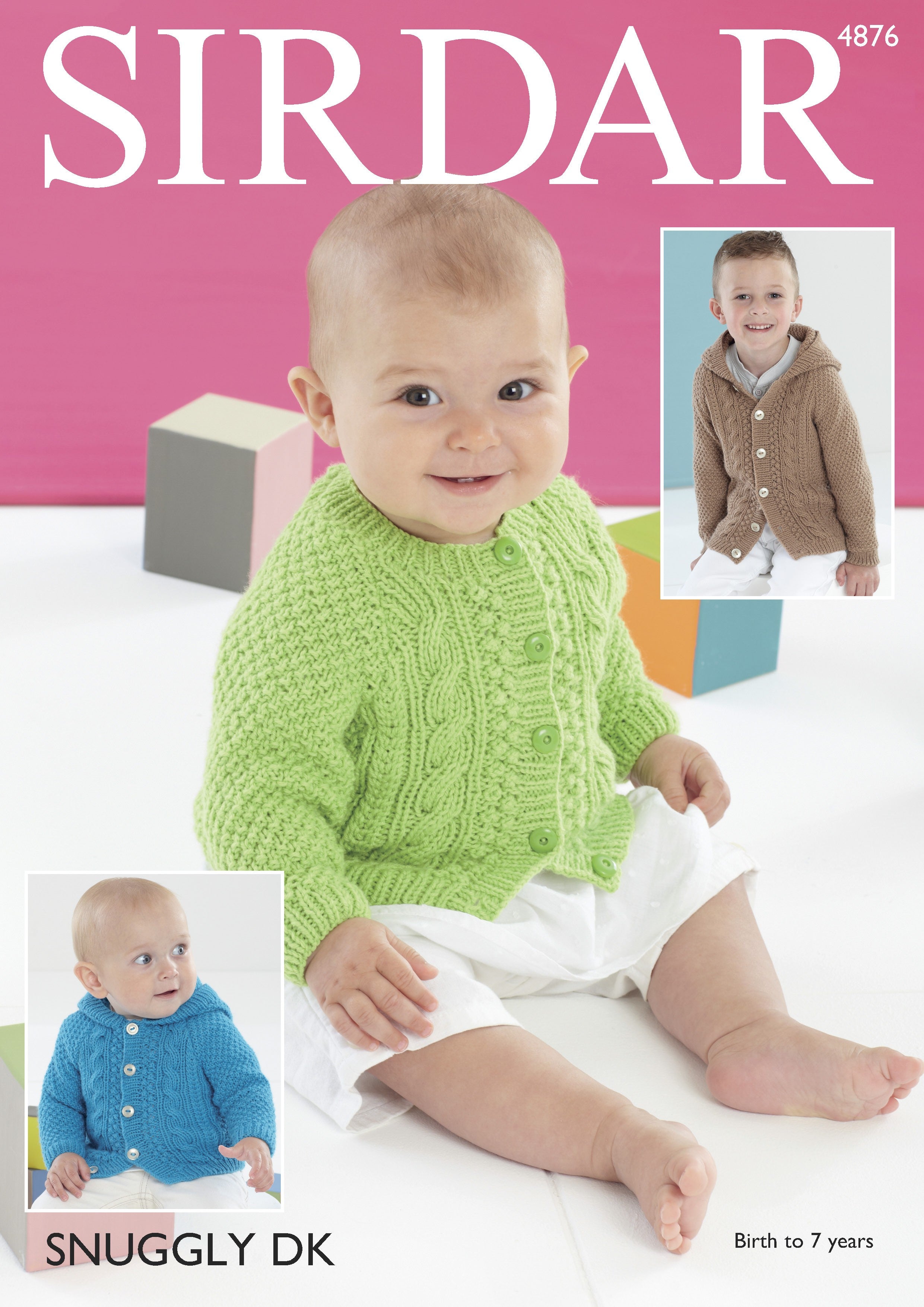 Leaflet 4876 - Sirdar DK Aran cardigan & hoodie