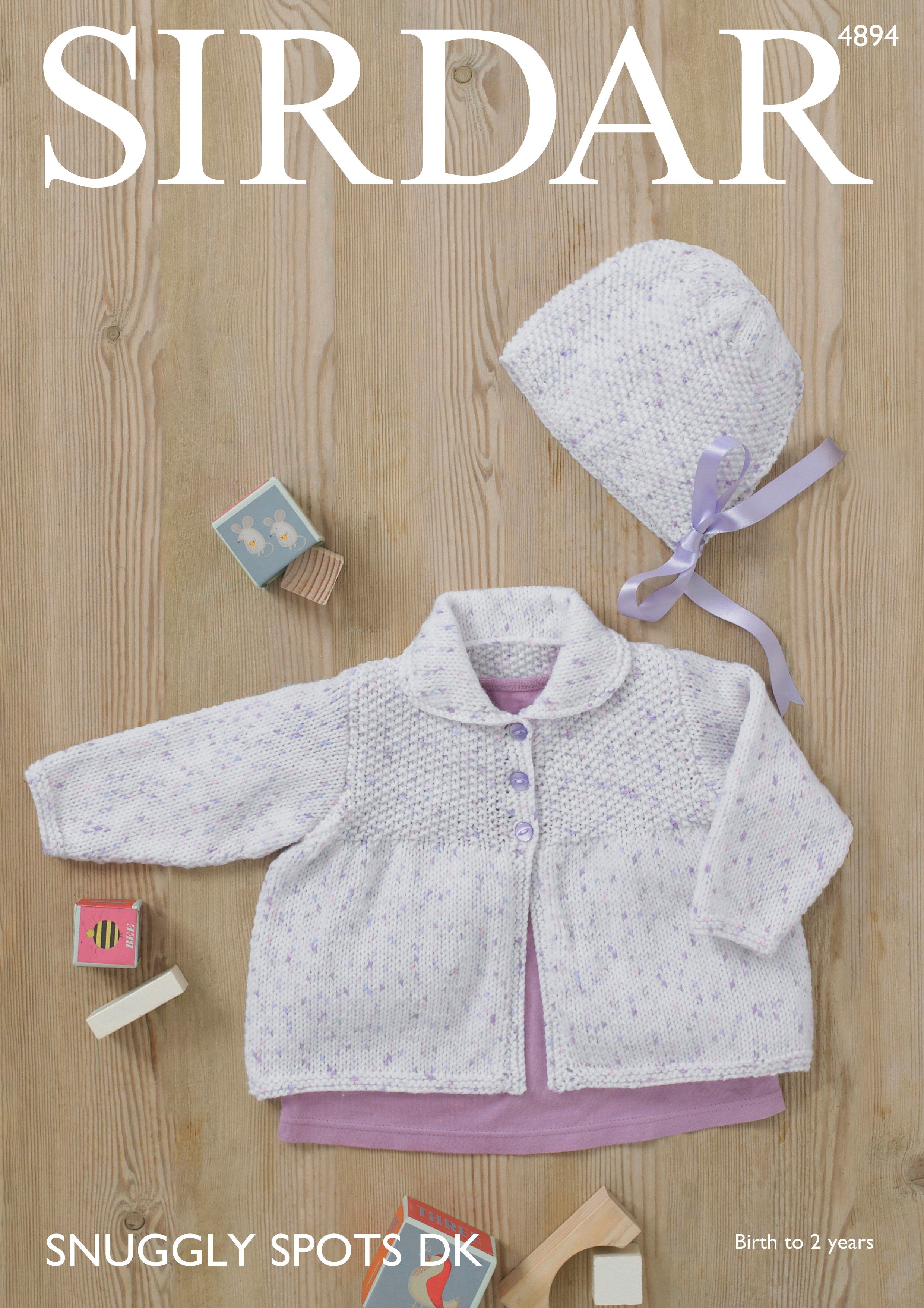 Leaflet 4894 - Sirdar  DK jacket & bonnet