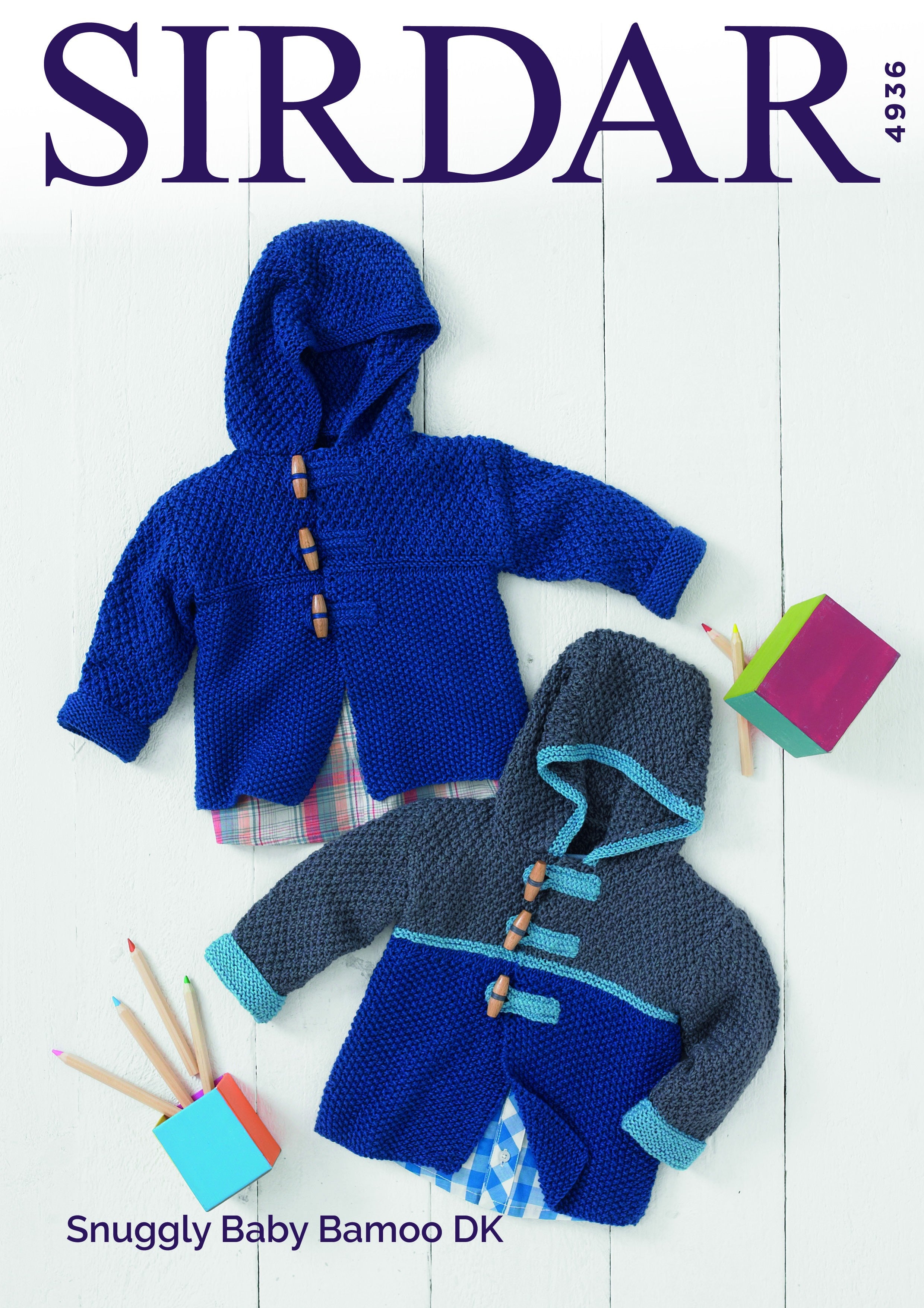 Leaflet 4936 - Sirdar DK  hooded jacket