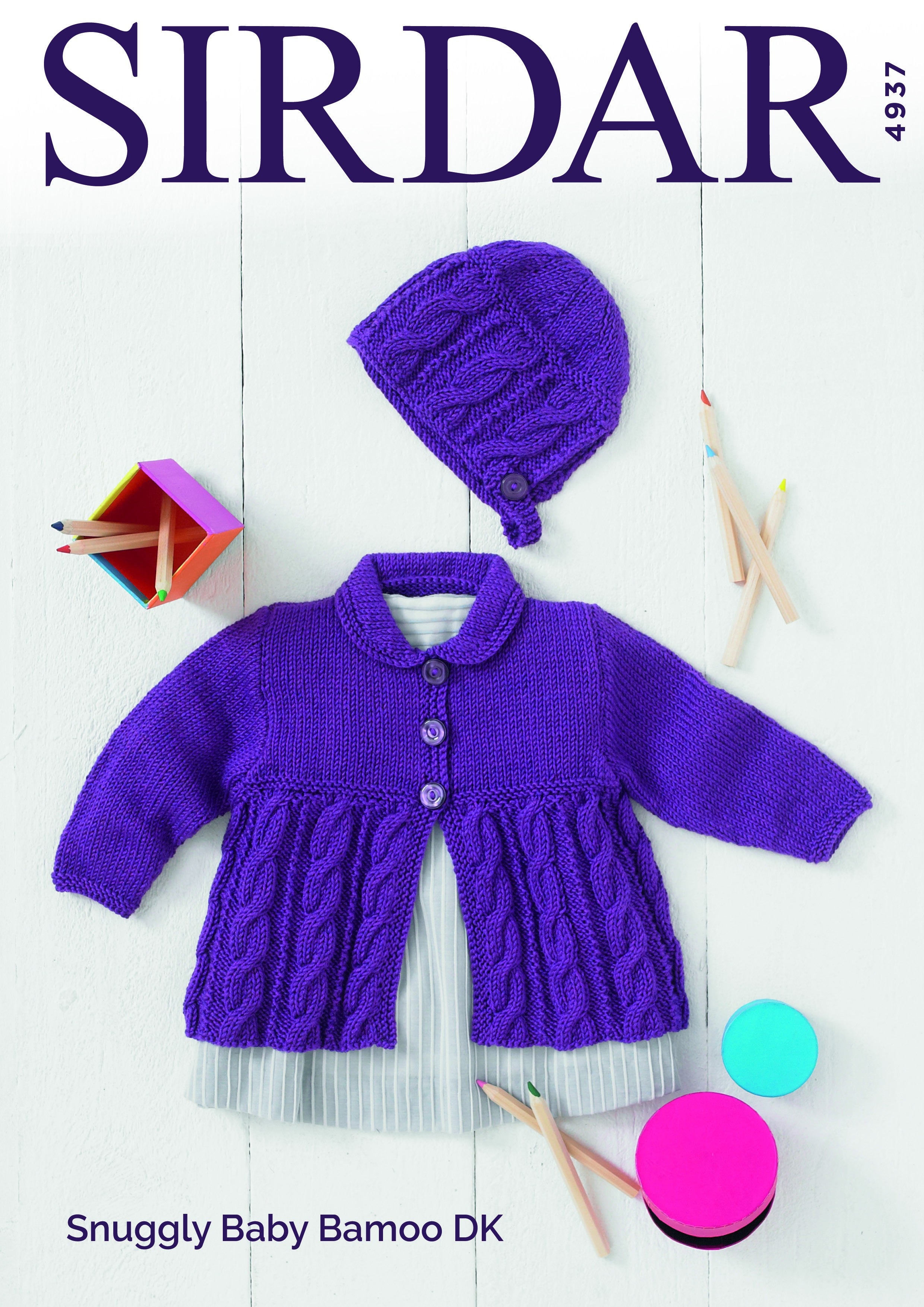 Leaflet 4937 - Sirdar DK  jacket & bonnet