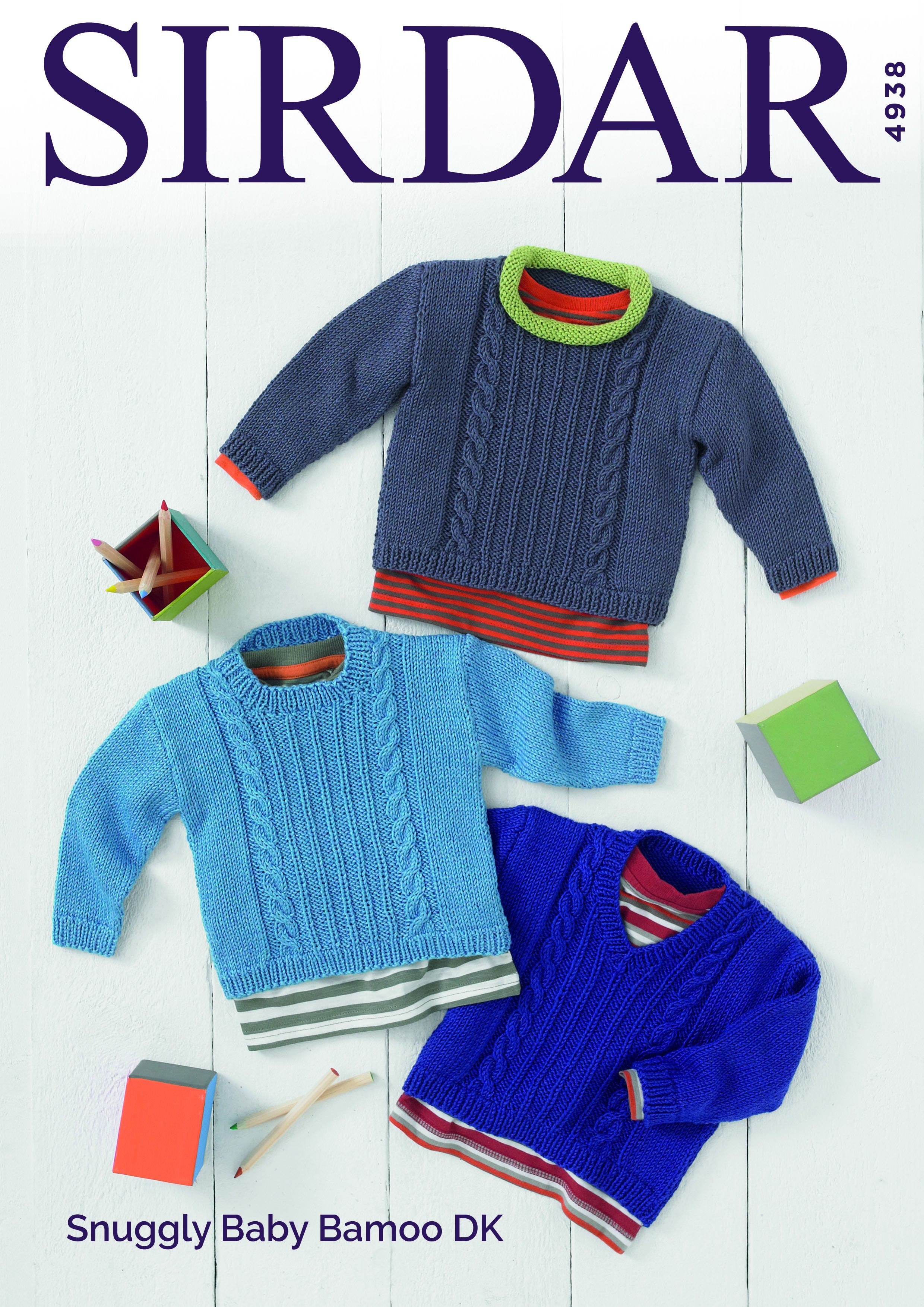 Leaflet 4938 - Sirdar Snuggly Baby Bamboo DK Jumper