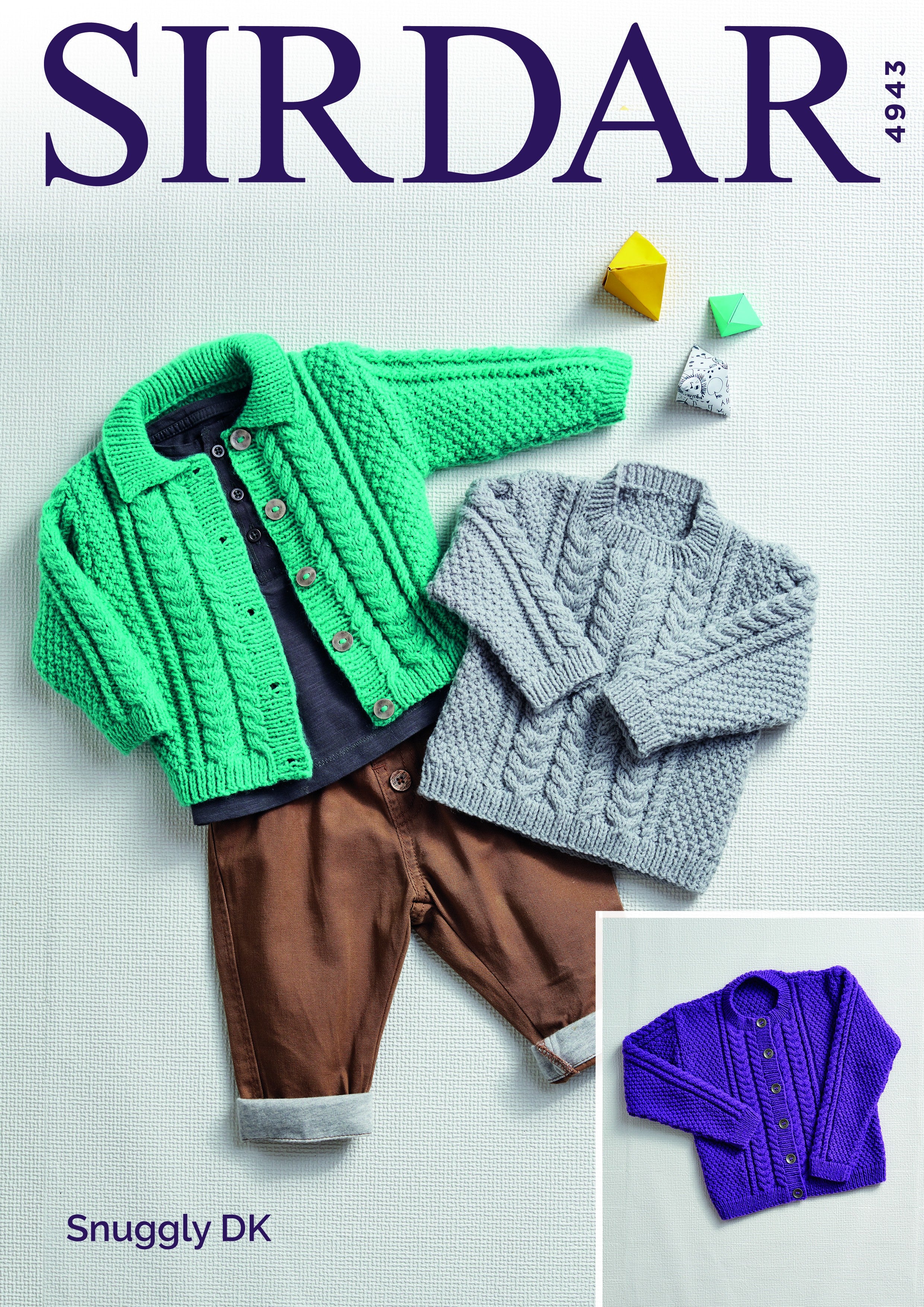 Leaflet 4943 - Sirdar DK Aran jumper & cardigan