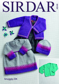 Leaflet 4946 - Sirdar DK dress, jacket & hat