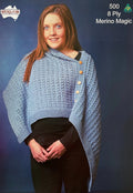 Leaflet 500 - Heirloom 8 ply Shrug Shawl