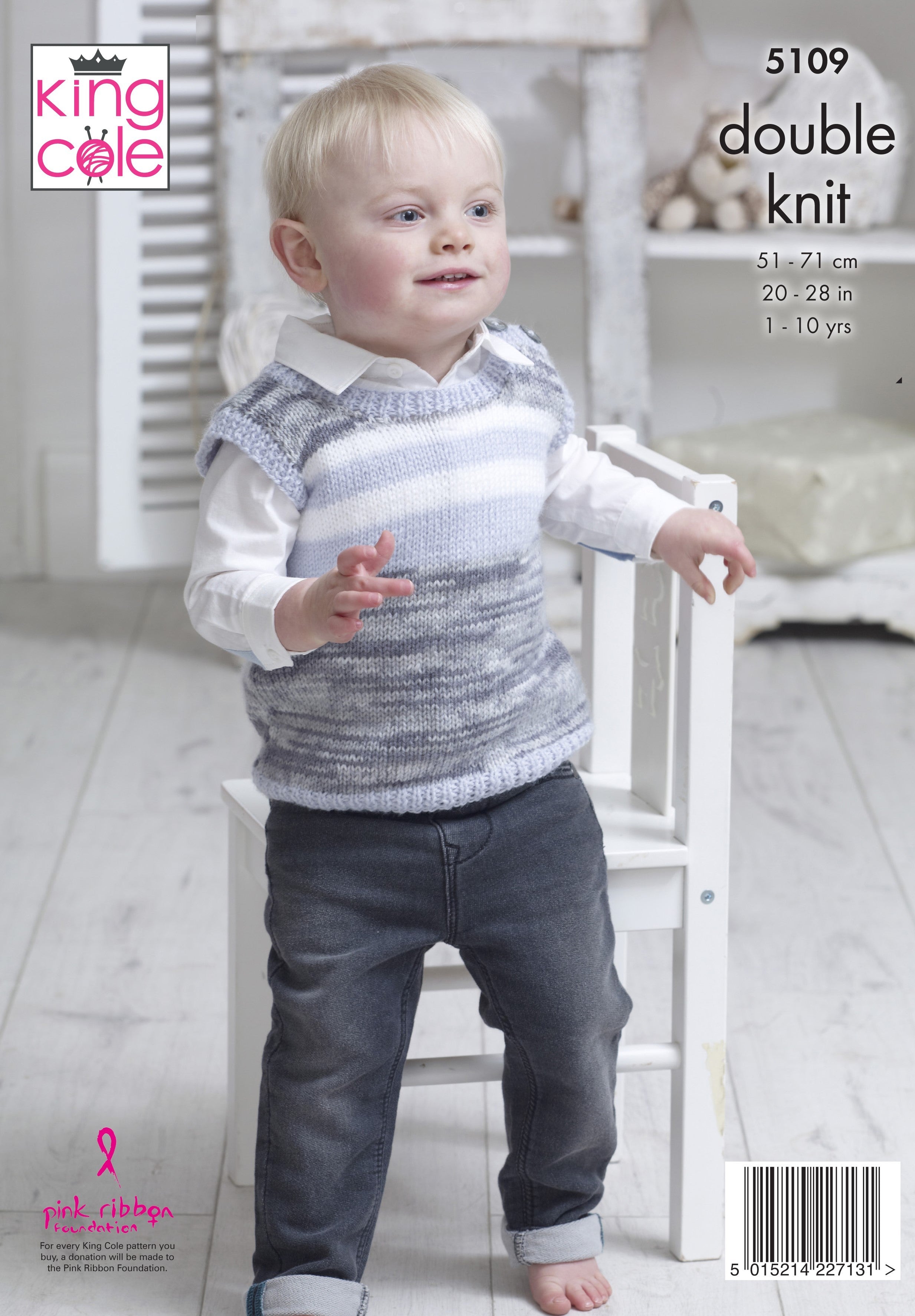 Leaflet 5109 - King Cole DK jumper & vest