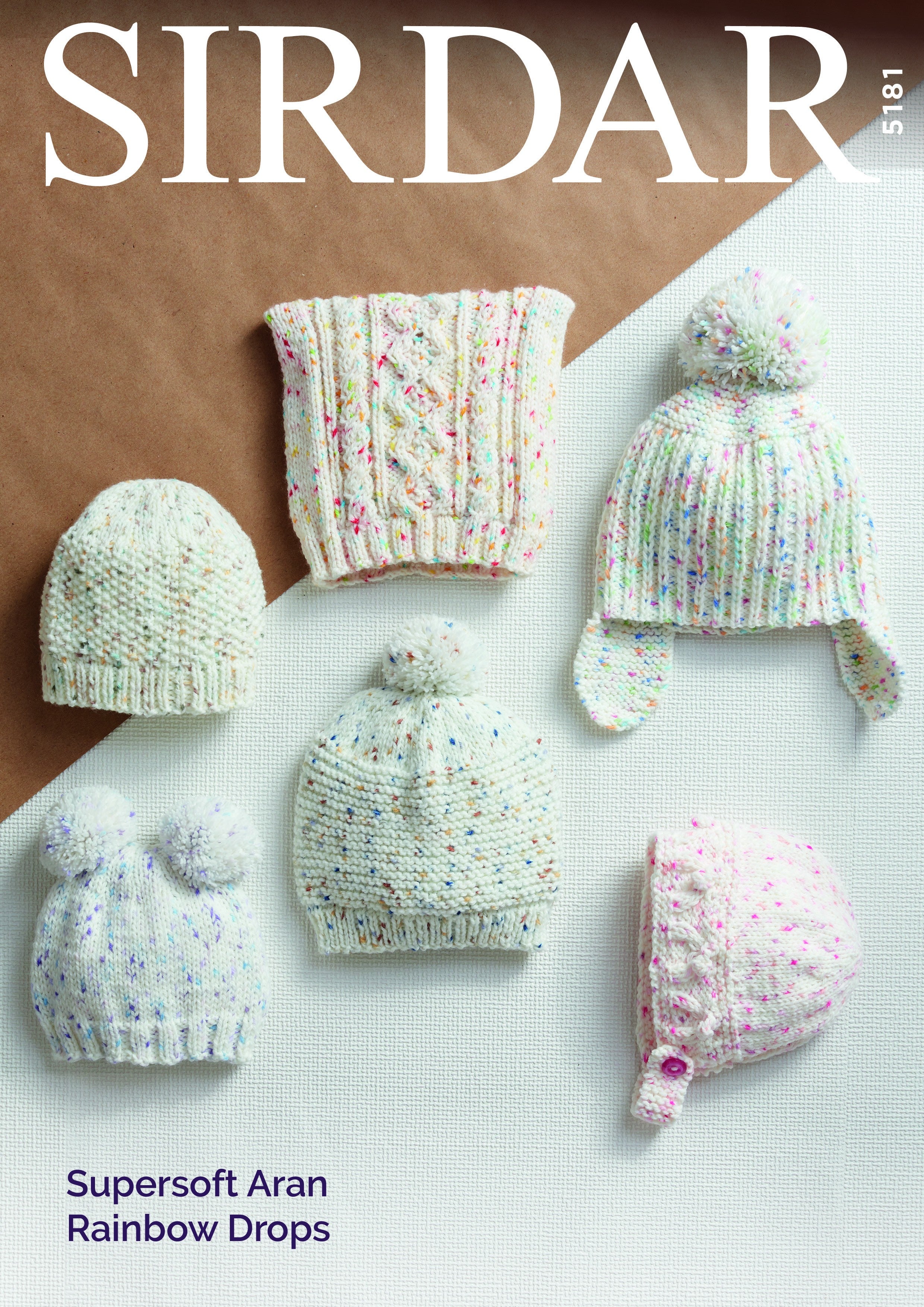 Leaflet 5181 - Sirdar 10ply Hats ages 0-7 yrs