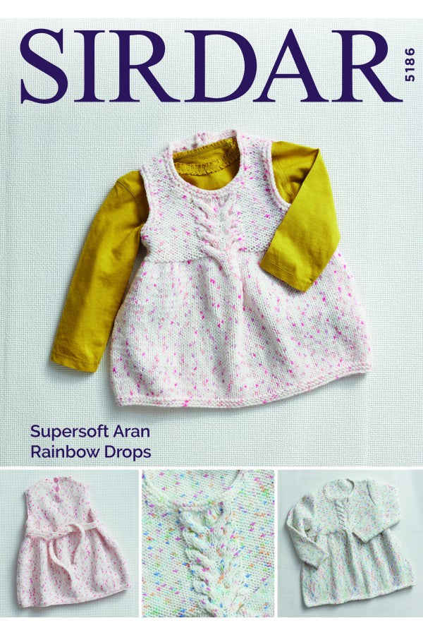 Leaflet 5186 - Sirdar Supersoft Aran 10 Ply  dress