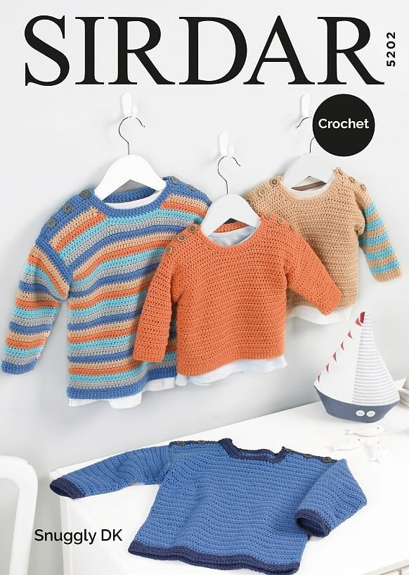 Leaflet 5202 - Sirdar DK Crochet jumper