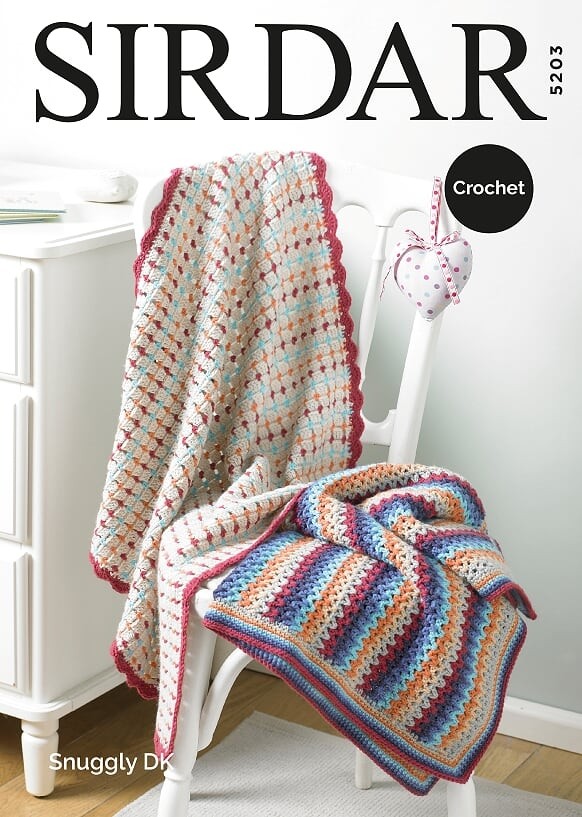 Leaflet 5203 - Sirdar DK Crochet blanket