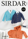 Leaflet 5204 - Sirdar DK Crochet cardigan & hoodie