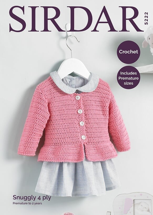 Leaflet 5222 - Sirdar 4 Ply Crochet jacket
