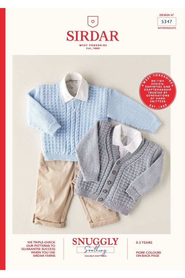 Leaflet 5347 - Sirdar 8 Ply cardigan & jumper