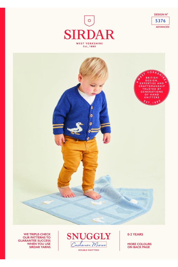 Leaflet 5376 - Sirdar  8 Ply cardigan