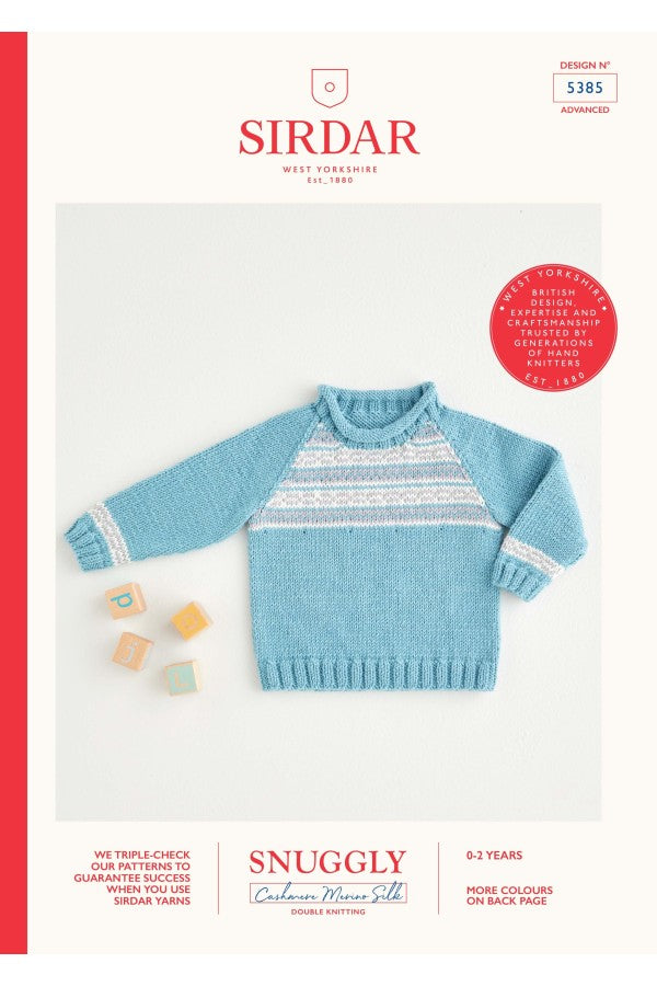 Leaflet 5385 - Sirdar DK Jumper 0 - 2 yrs