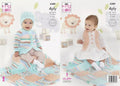 Leaflet 5389 - King Cole 4 ply cardigan hat & blanket