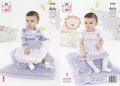 Leaflet 5390 - King Cole 4 ply cardigan, dress & blanket