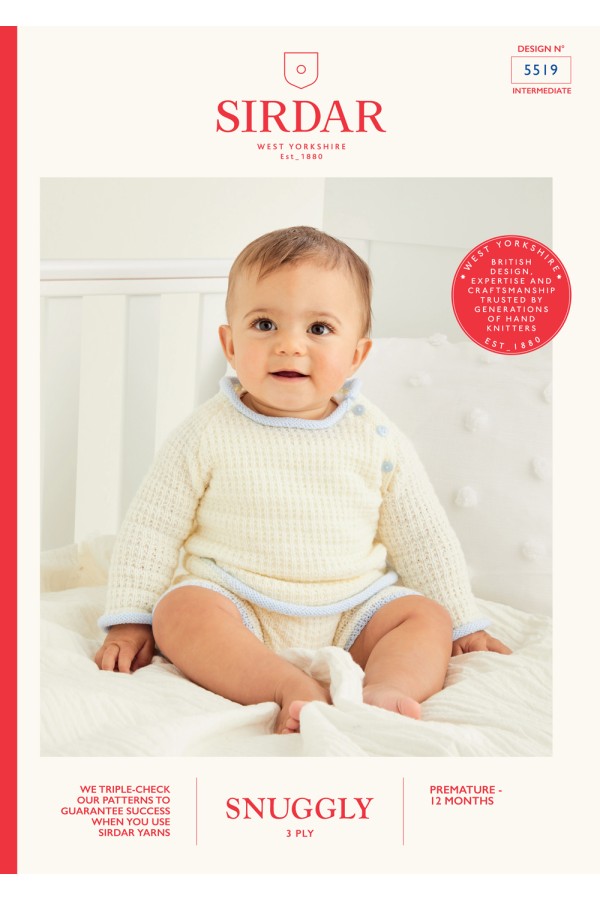 Leaflet 5519 - Sirdar Snuggly 3 Ply jumper and shorts
