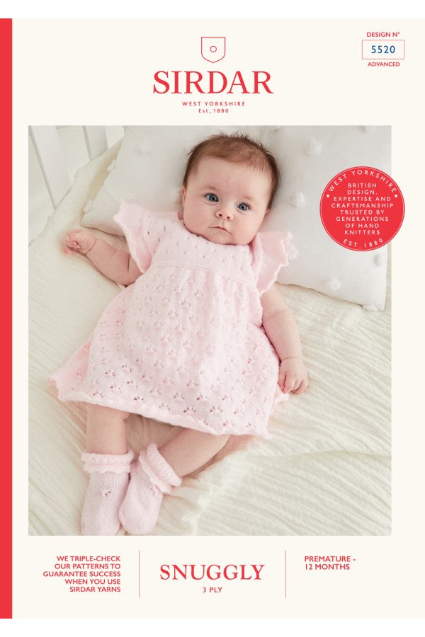 Leaflet 5520 - Sirdar 3 Ply dress & socks