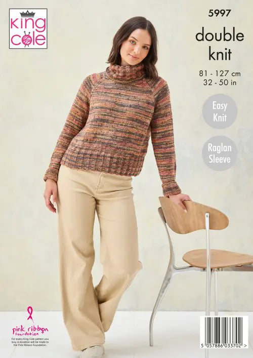 Leaflet 5997 - King Cole DK ladies jumper