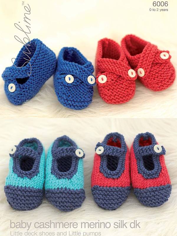 Leaflet 6006 - Sublime baby shoes in DK