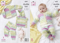 Leaflet 6030 - King Cole DK cardigan, sleeveless hoodie & leggings