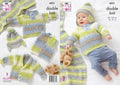 Leaflet 6031 - King Cole DK jumper, cardigan, vest, hat & blanket
