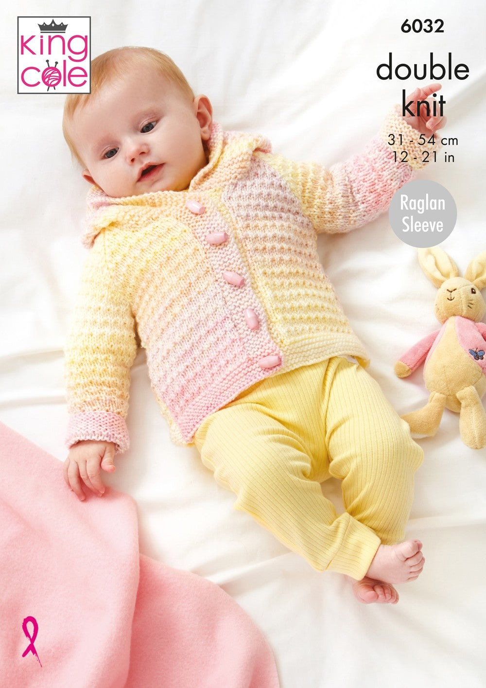 Leaflet 6034 - King Cole DK matinee jacket, cardigan & overtop