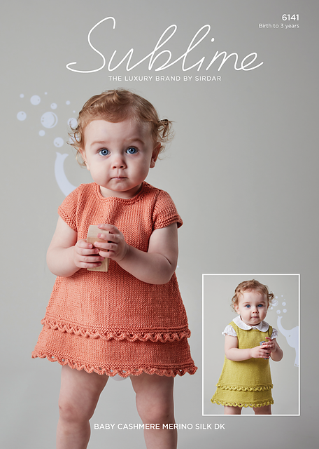 Leaflet 6141 - Sublime DK dress 0-3 yrs