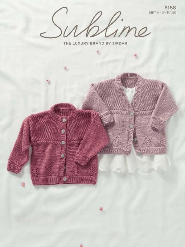 Leaflet 6168 - Sublime DK Cardigan 0-2 yrs
