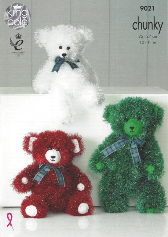 Leaflet 9021 - King Cole Tinsel Chunky bear