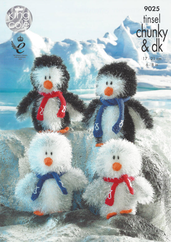 Leaflet 9025 - King Cole Tinsel Chunky penguin