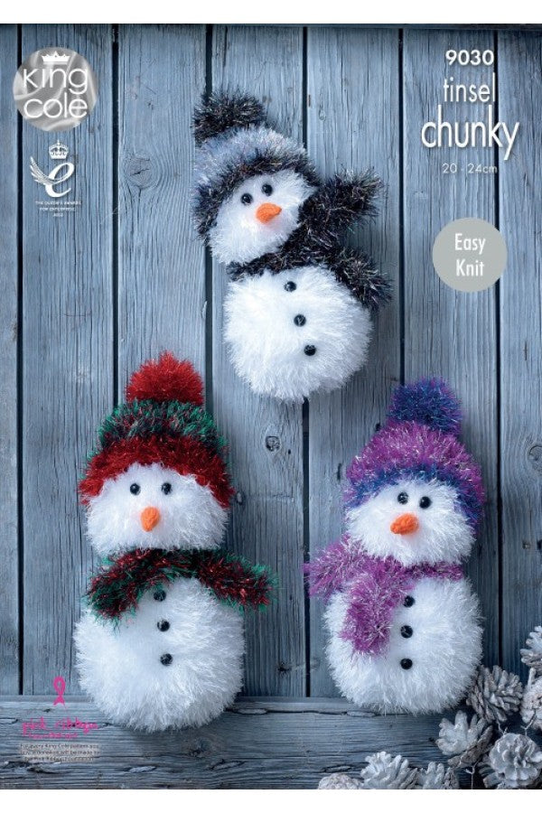 Leaflet 9030 - King Cole Tinsel snowman