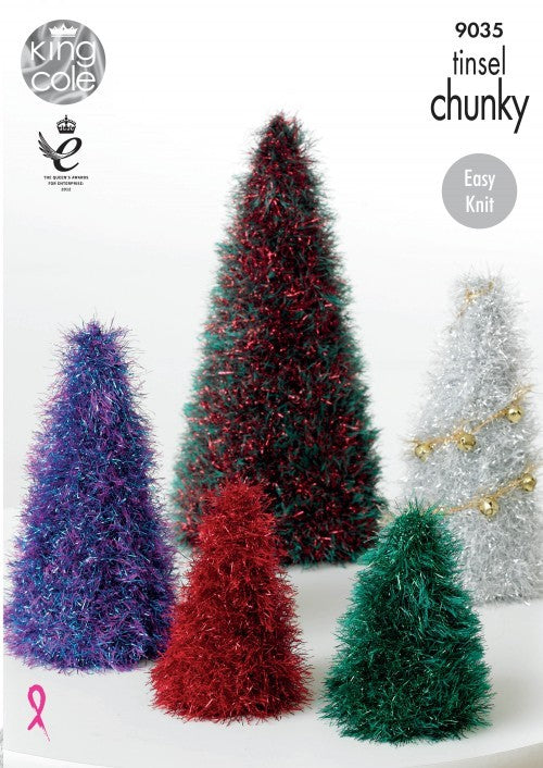 Leaflet 9035 - King Cole Tinsel Christmas tree & balls